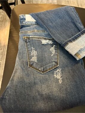 Judy Blue Distressed Blue Skinny Jeans